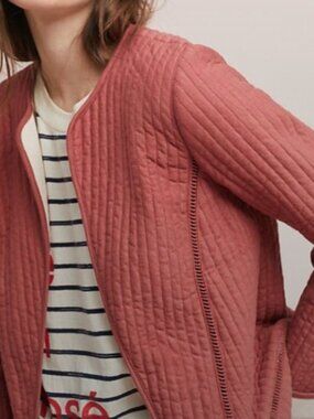 Akemi + Kin by Anthropologie Pink Quilted Jacket